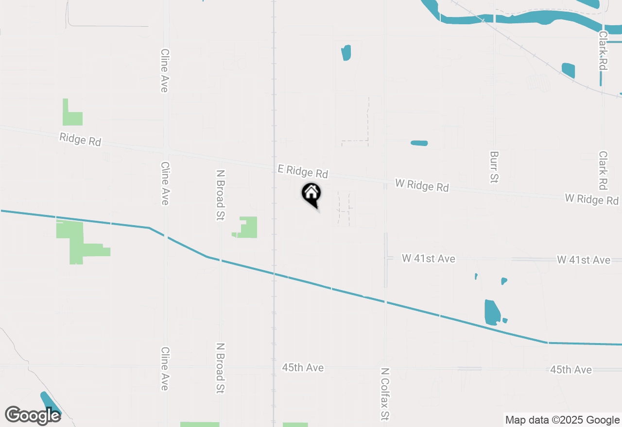 Map of 715 E 39th Lane, Griffith, IN 46319