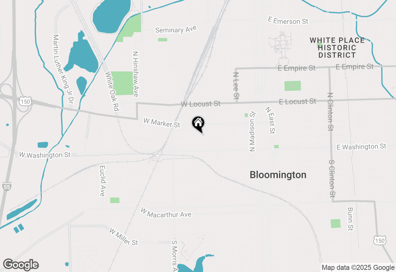 Map of 812 W Monroe Street, Bloomington, IL 61701