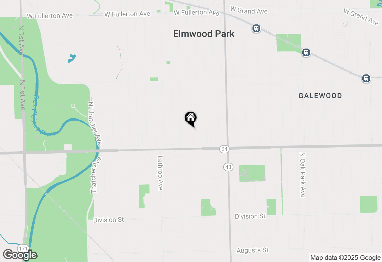 Map of 1700 N 74th Avenue, Elmwood Park, IL 60707