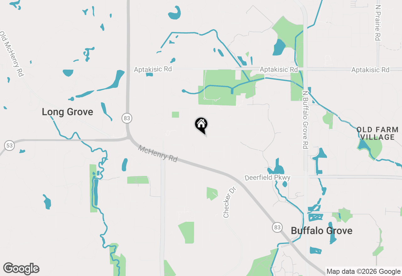 Map of 958 Chaucer Way, Buffalo Grove, IL 60089
