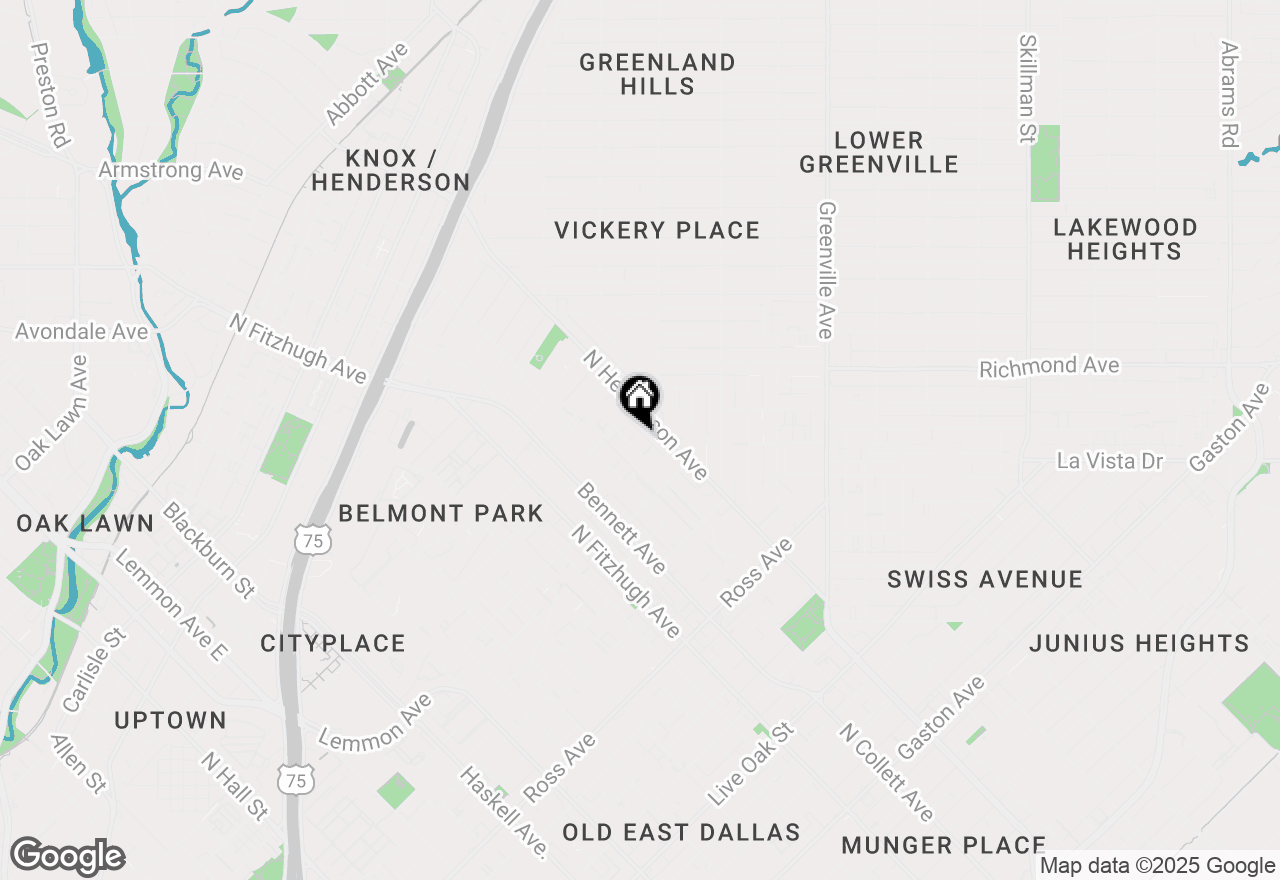 Map of 2222 Moser Avenue #103, Dallas, TX 75206