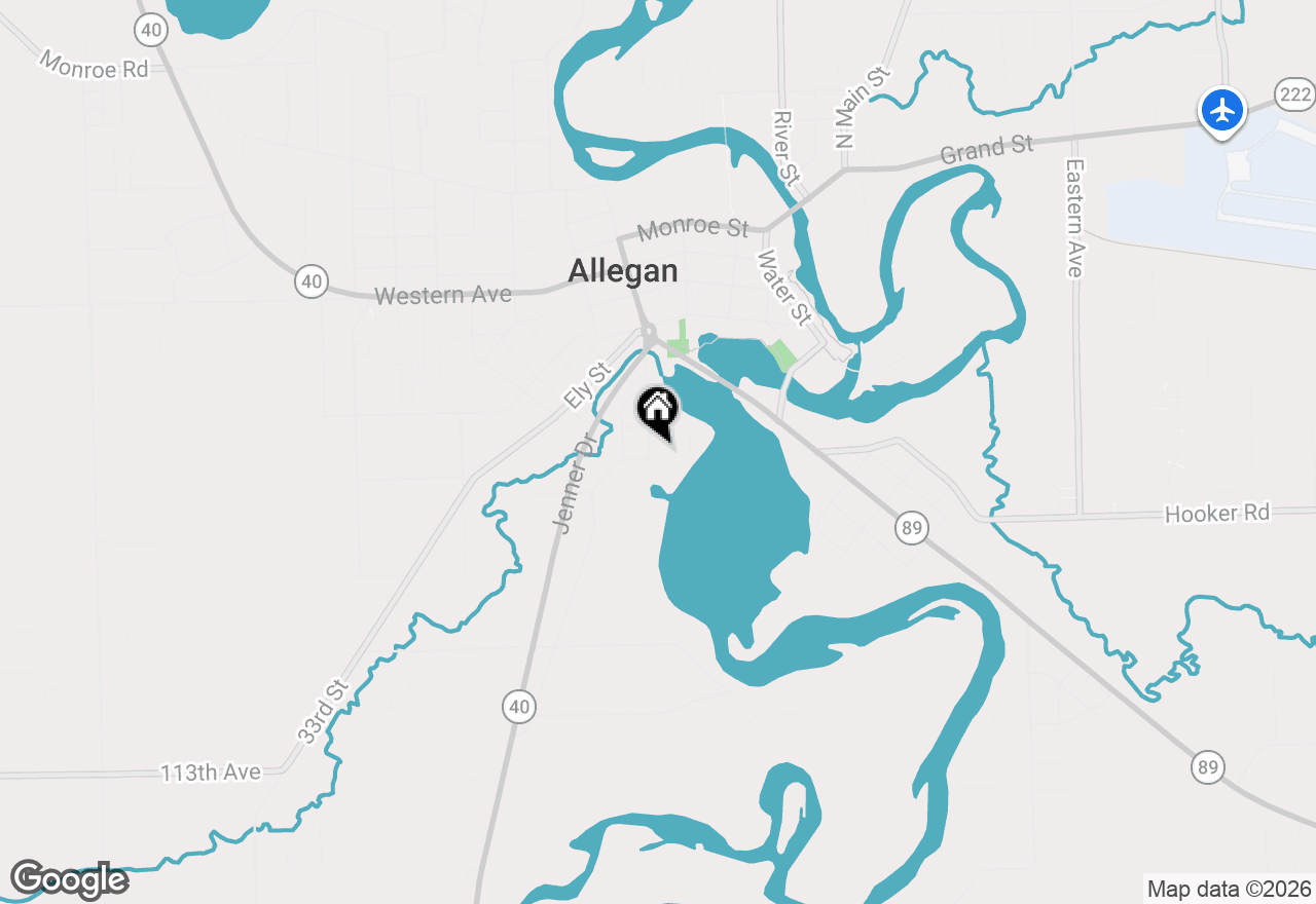 Map of 425 S Cedar Street, Allegan, MI 49010