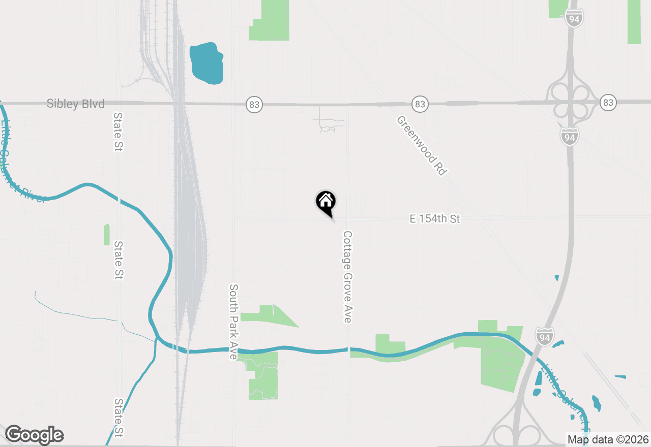 Map of 717 E 154th Street, South Holland, IL 60473