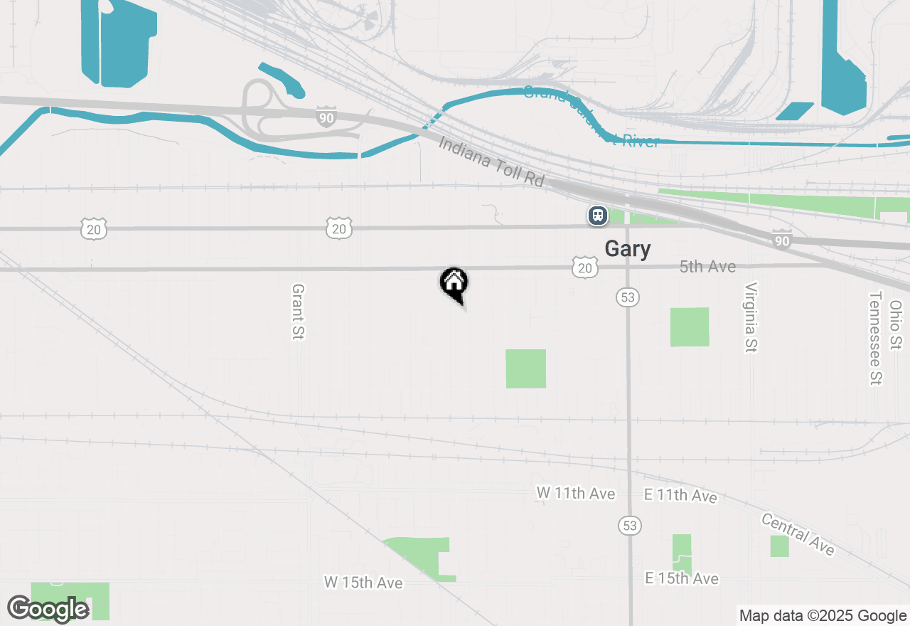 Map of 604 Harrison Street, Gary, IN 46402