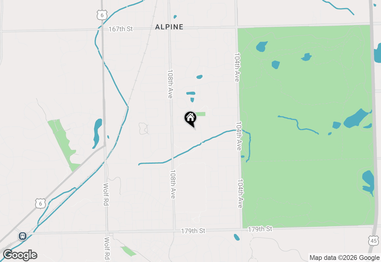 Map of 10672 Olde Mill Drive, Orland Park, IL 60467