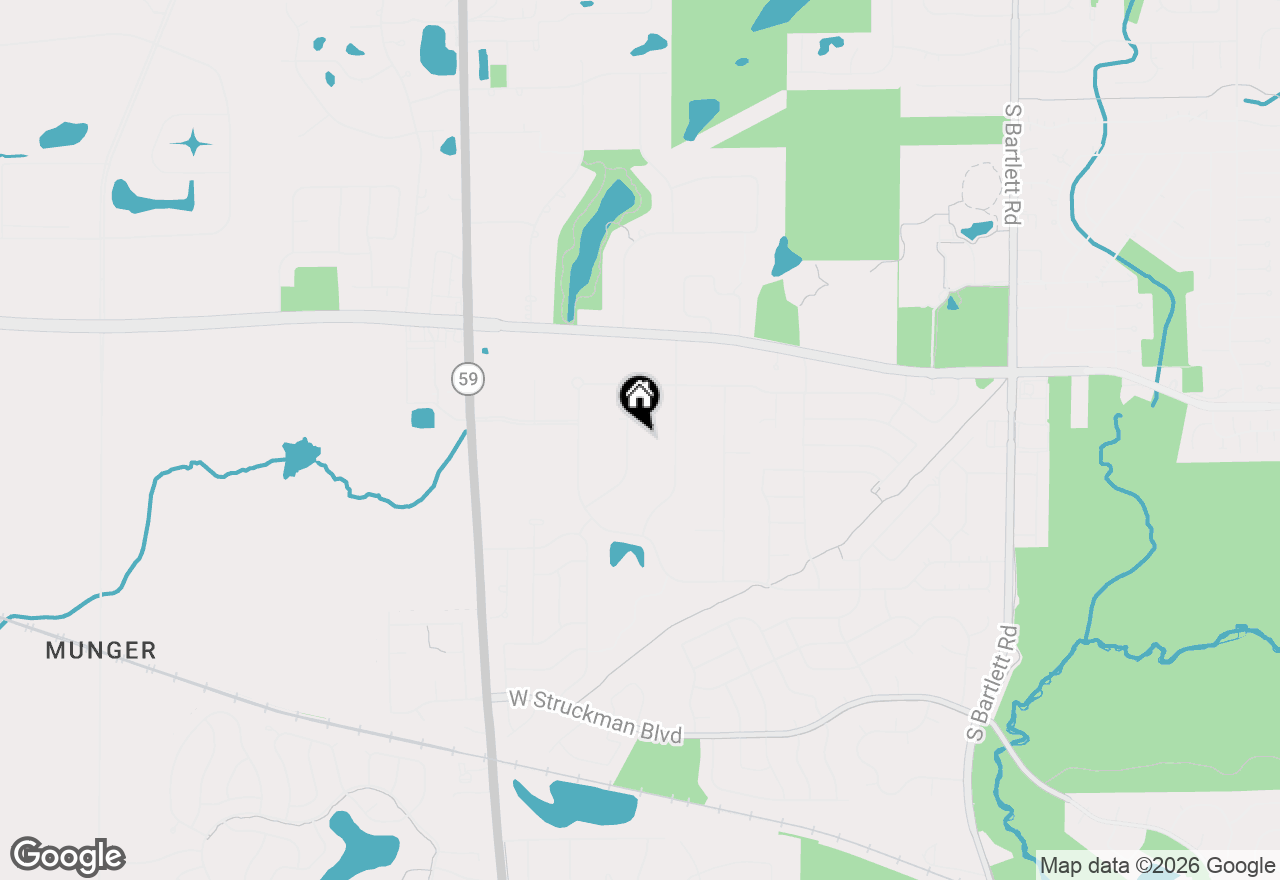 Map of 987 Lakewood Drive, Bartlett, IL 60103