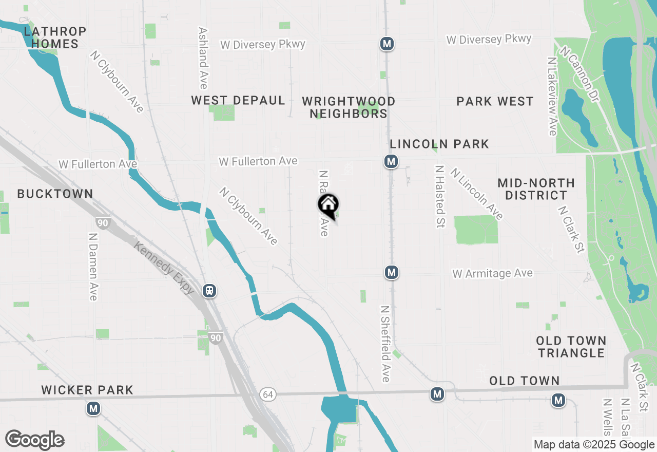 Map of 2145 N Racine Avenue #101, Chicago, IL 60614