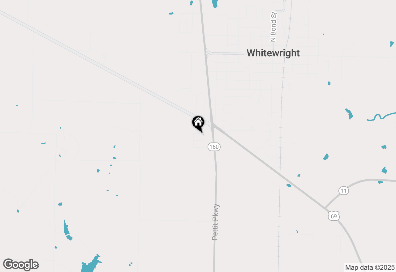 Map of 709 Dixie Lane, Whitewright, TX 75491