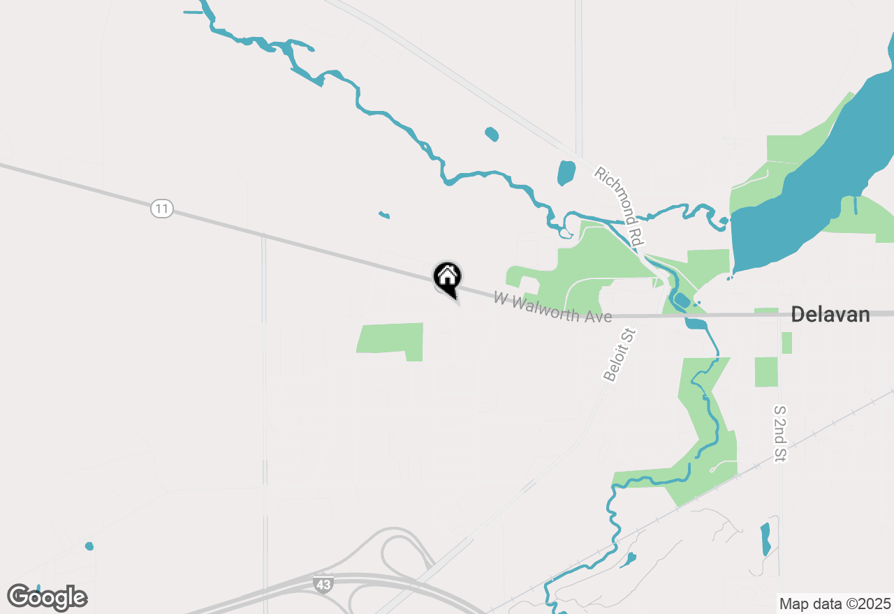 Map of 1103 Tamarack St #LT62, Delavan, WI 53115