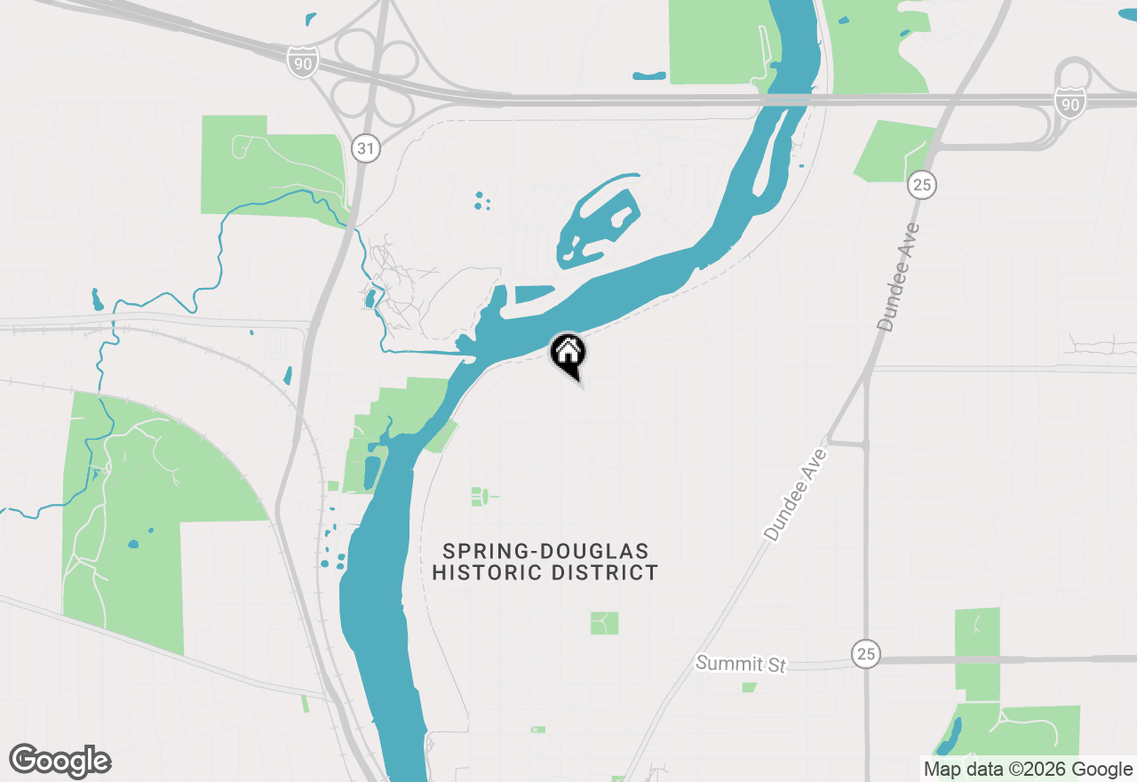 Map of 1031 N Spring Street, Elgin, IL 60120