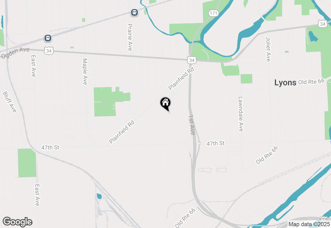 Map of 8705 45th Street, Lyons, IL 60534