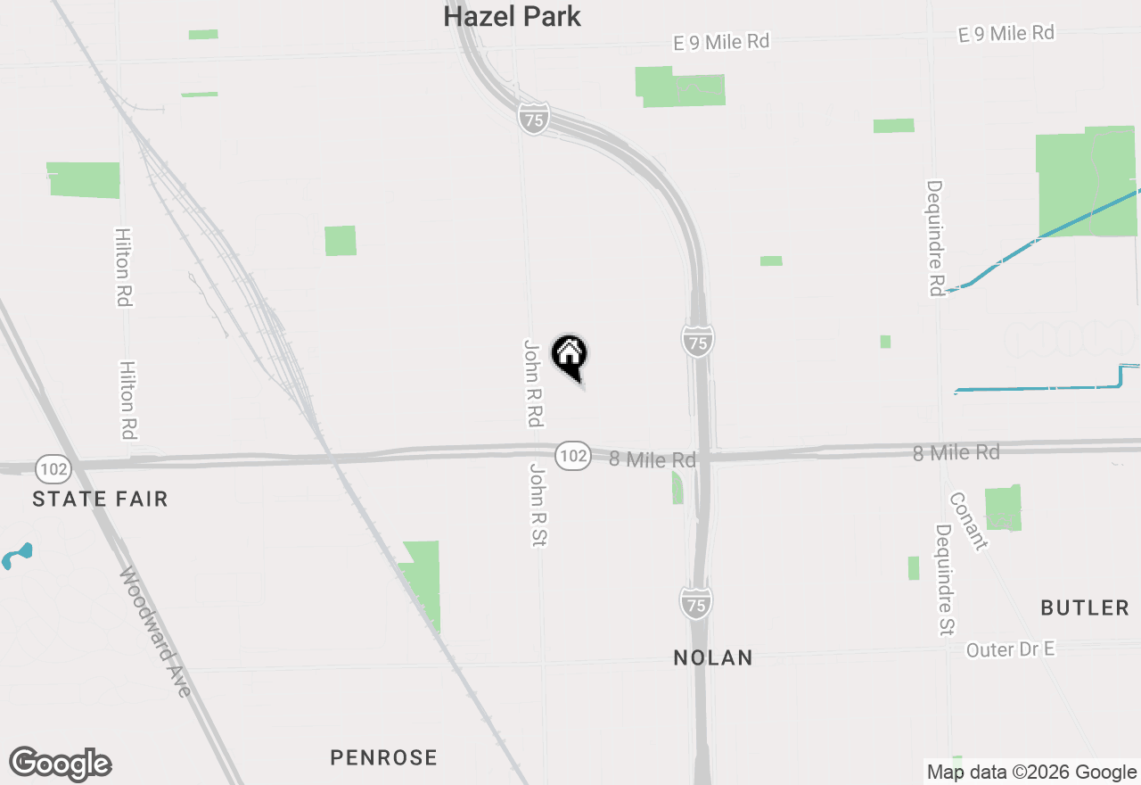 Map of 328 E Hayes Avenue, Hazel Park, MI 48030