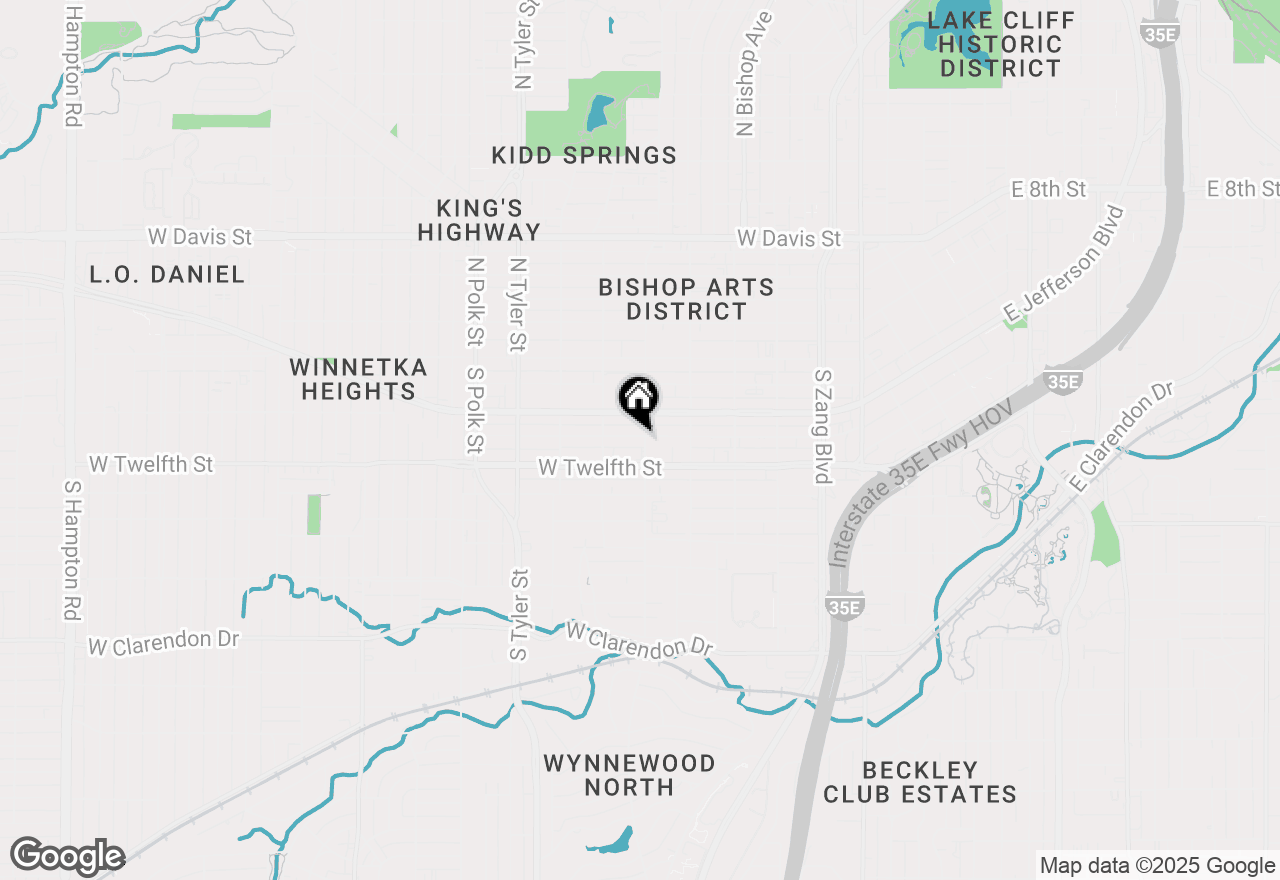 Map of 604 Centre Street, Dallas, TX 75208