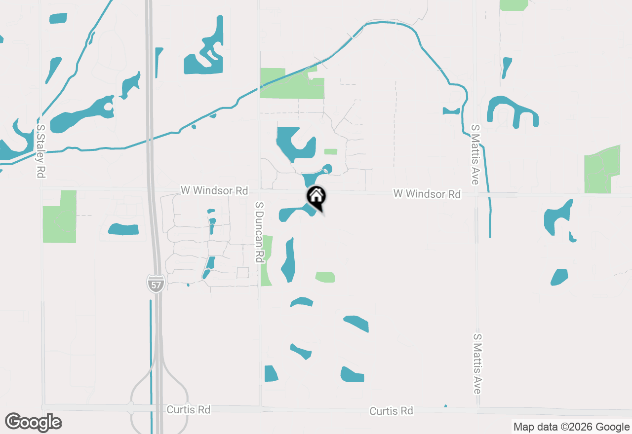 Map of 2501 Cherry Hills Drive, Champaign, IL 61822