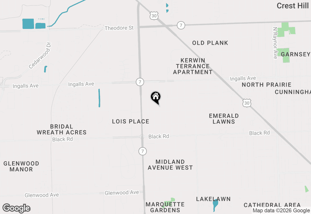 Map of 1004 Westminster Road, Joliet, IL 60435