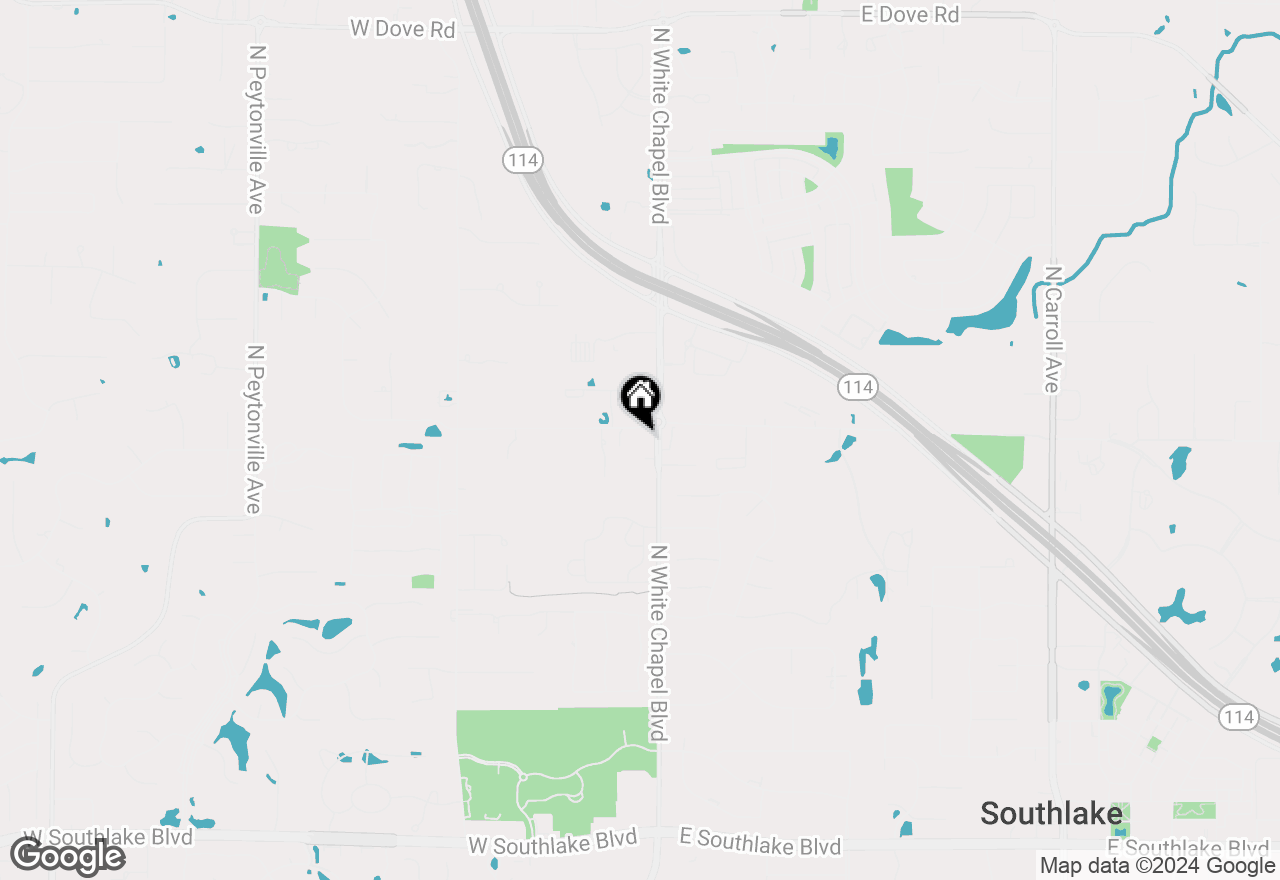 Map of 1170 N White Chapel Boulevard, Southlake, TX 76092