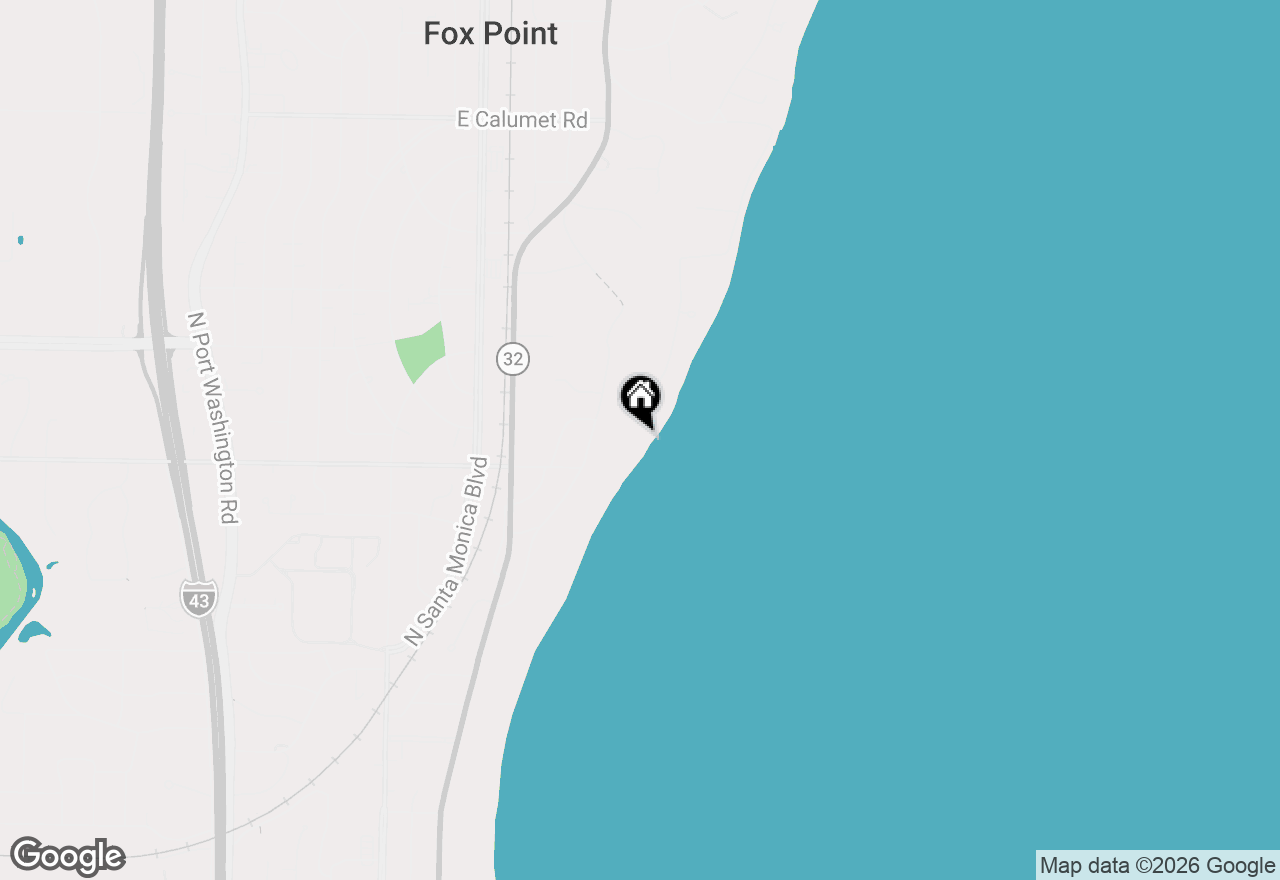 Map of 7000 N Beach Dr, Fox Point, WI 53217