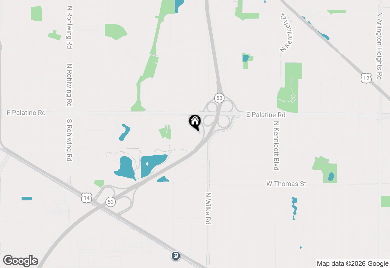 Map of 114 S Arlene Avenue, Palatine, IL 60074