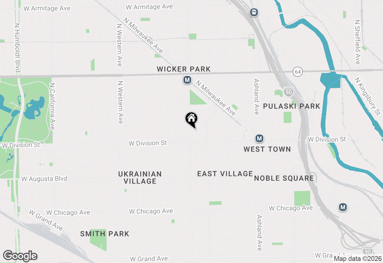 Map of 1235 N Damen Avenue, Chicago, IL 60622