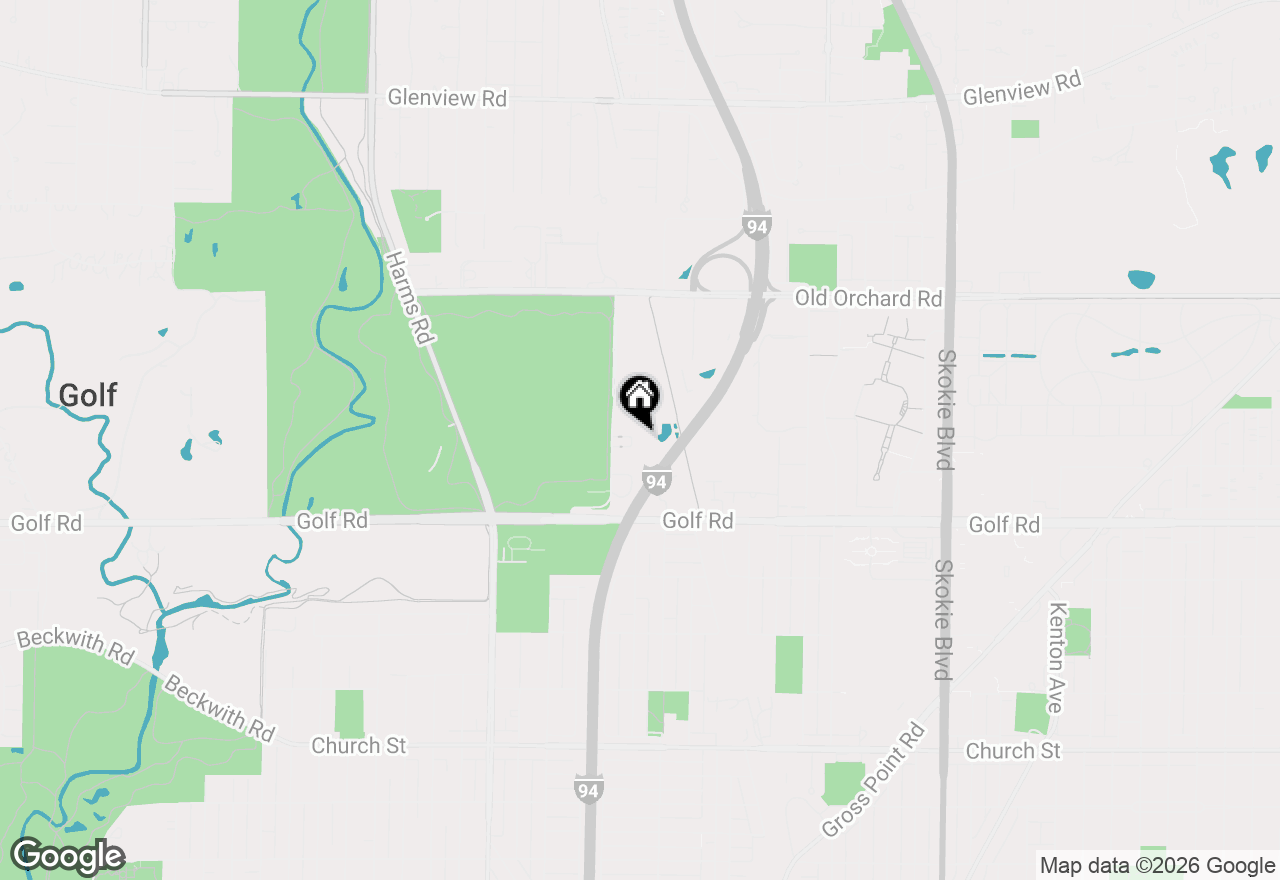 Map of 9715 Woods Drive #1104, Skokie, IL 60077