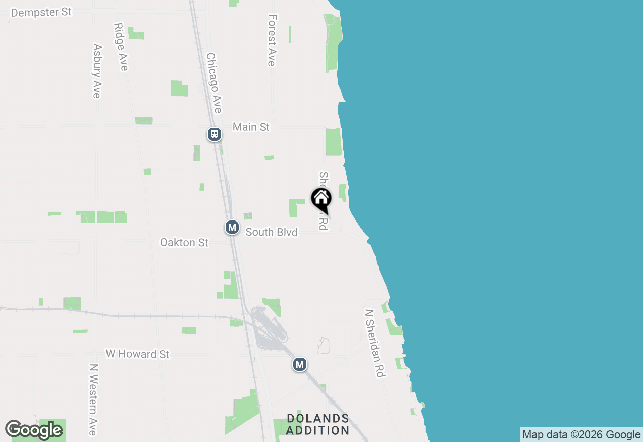 Map of 540 Sheridan Road #3, Evanston, IL 60202