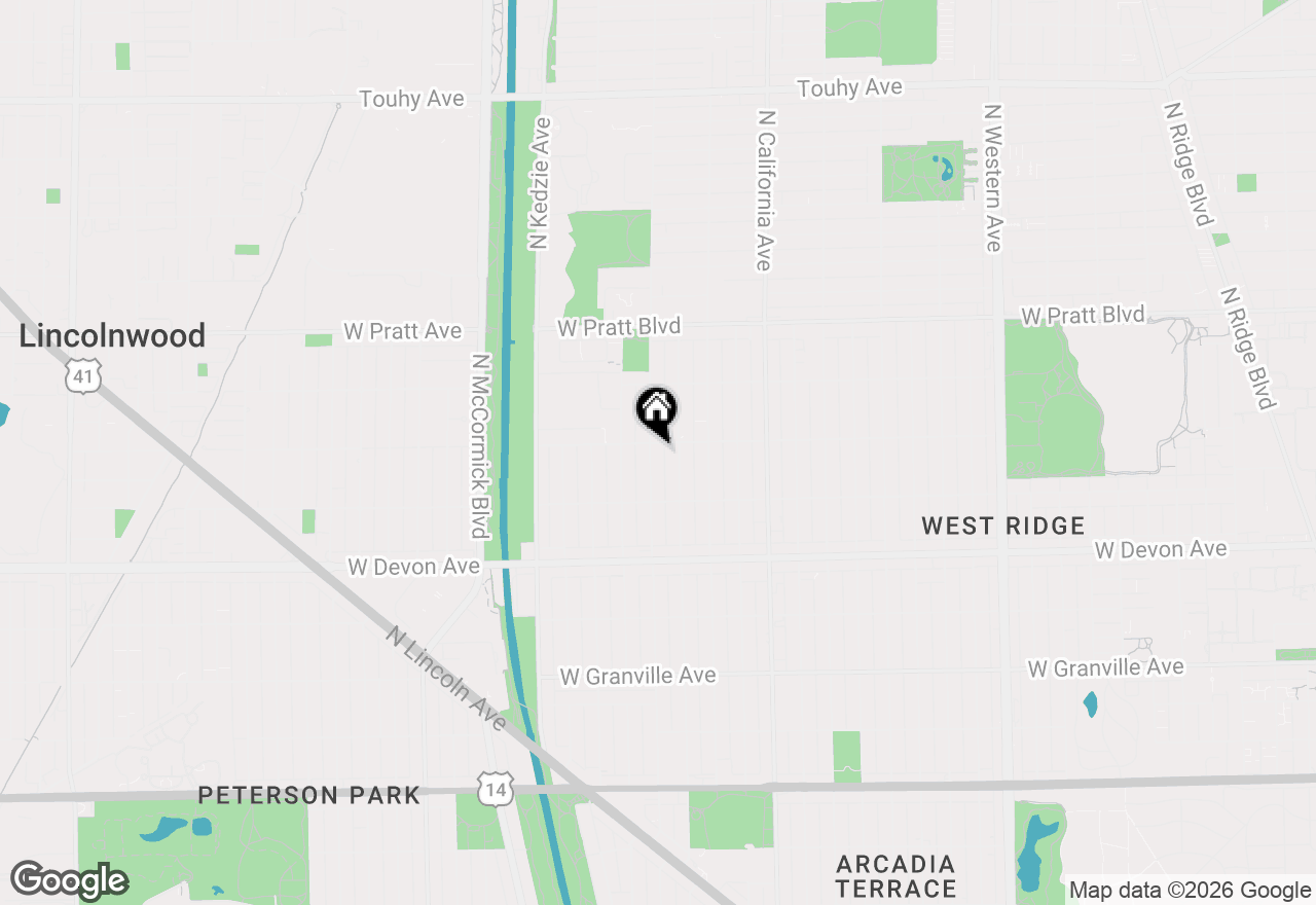Map of 6551 N Sacramento Avenue, Chicago, IL 60645