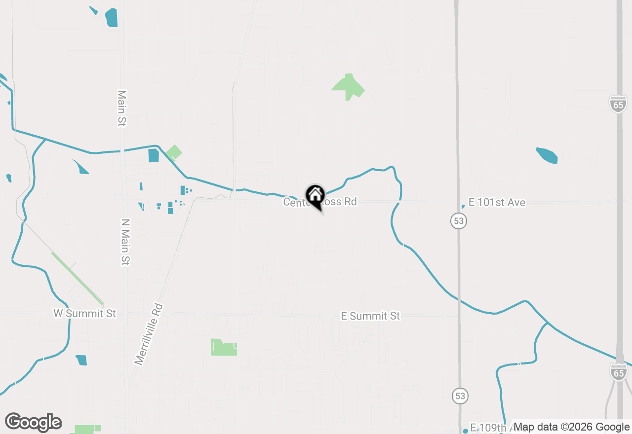 Map of 1344 Center Creek Drive, Crown Point, IN 46307