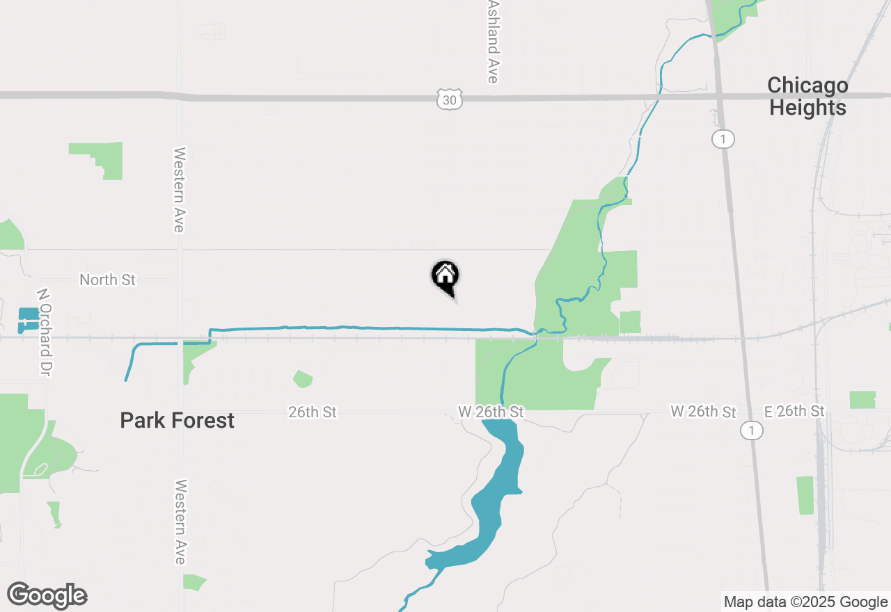Map of 1943 Yale Avenue, Chicago Heights, IL 60411