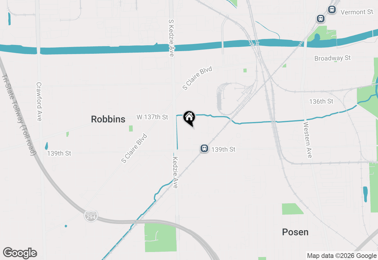 Map of 13738 S Albany Avenue, Robbins, IL 60472