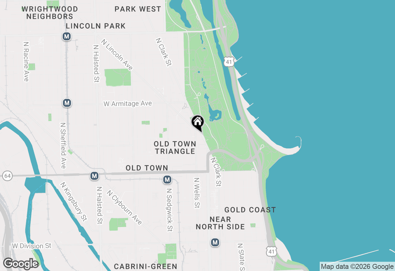 Map of (Address confidential), Chicago, Illinois 60614