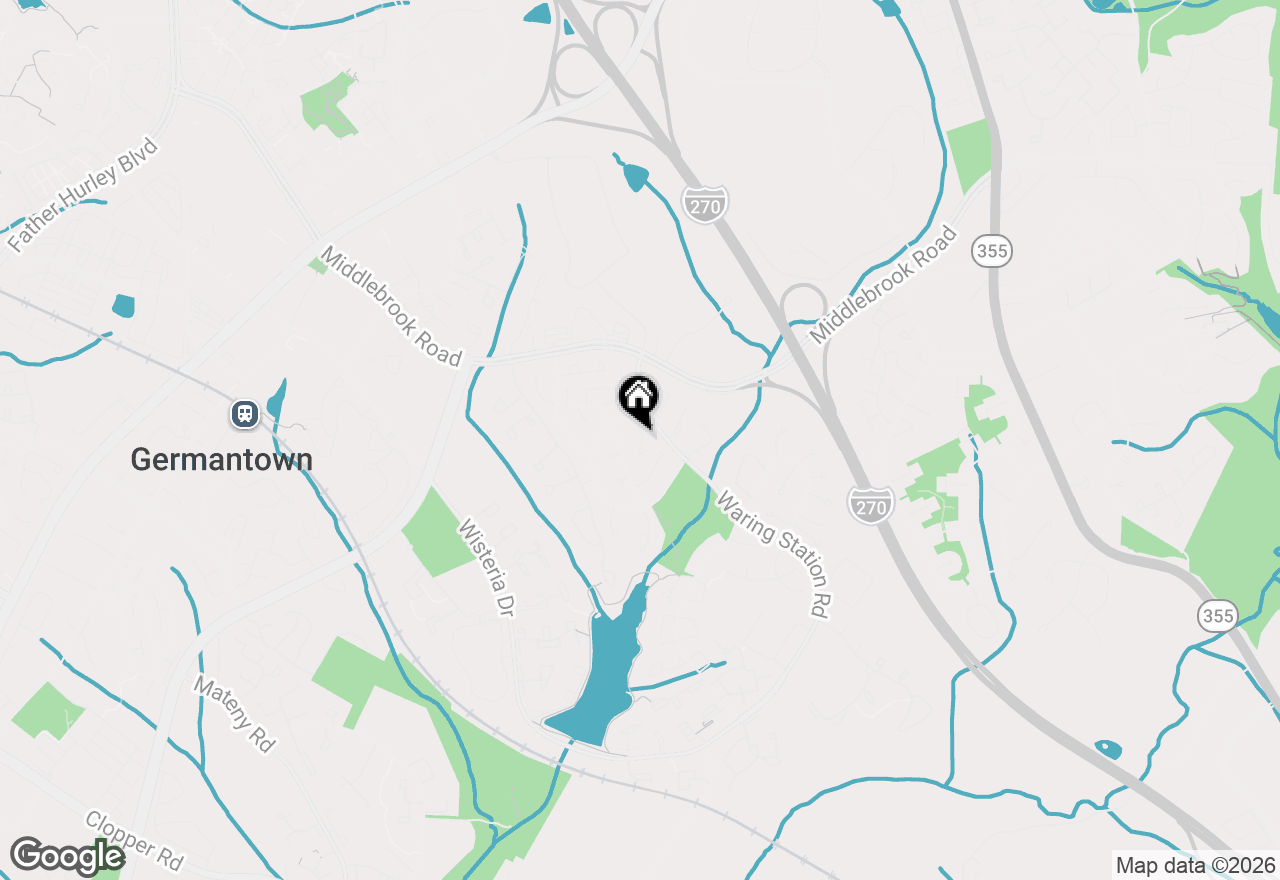 Map of 19320 Mossbrook Court, Germantown, MD 20874