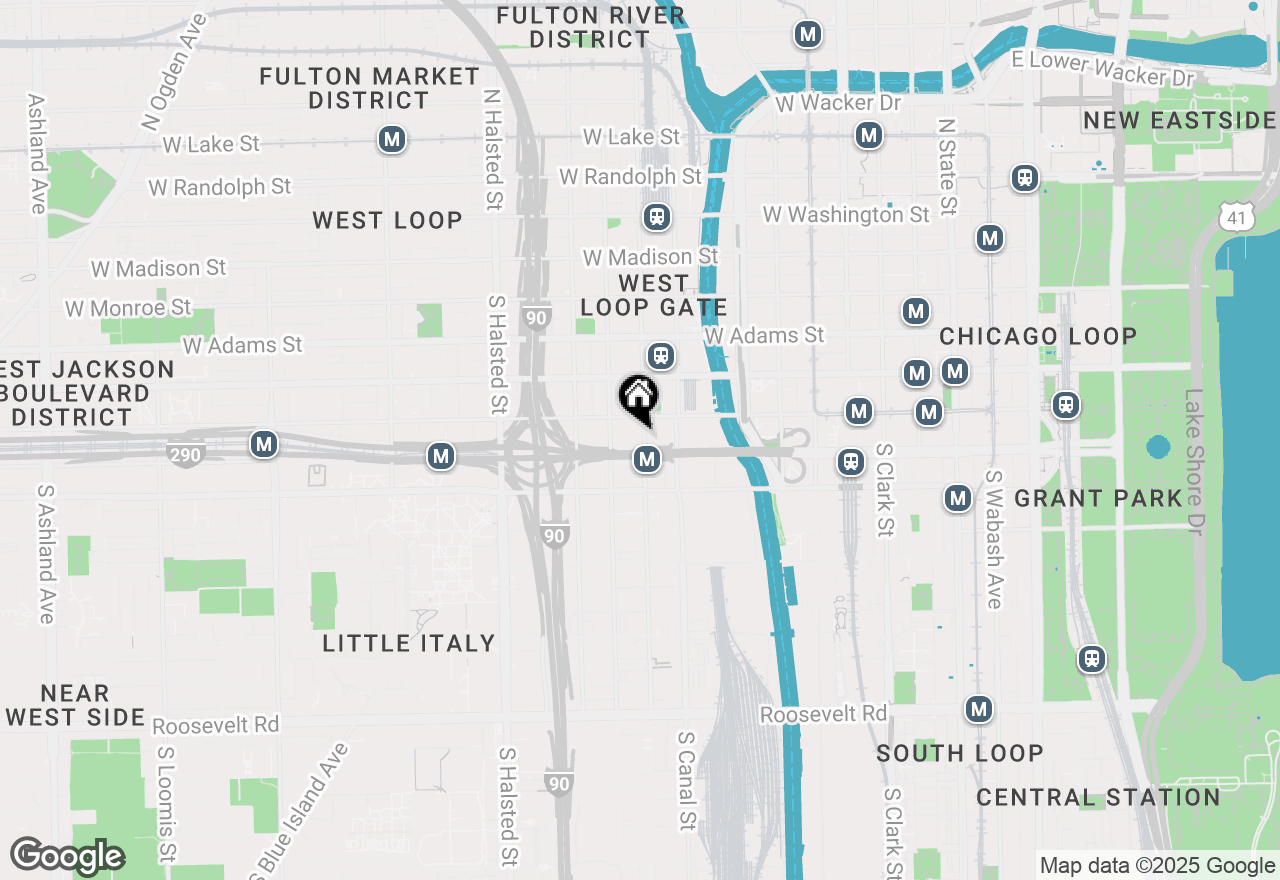 Map of 420 S Clinton Street #509A, Chicago, IL 60607