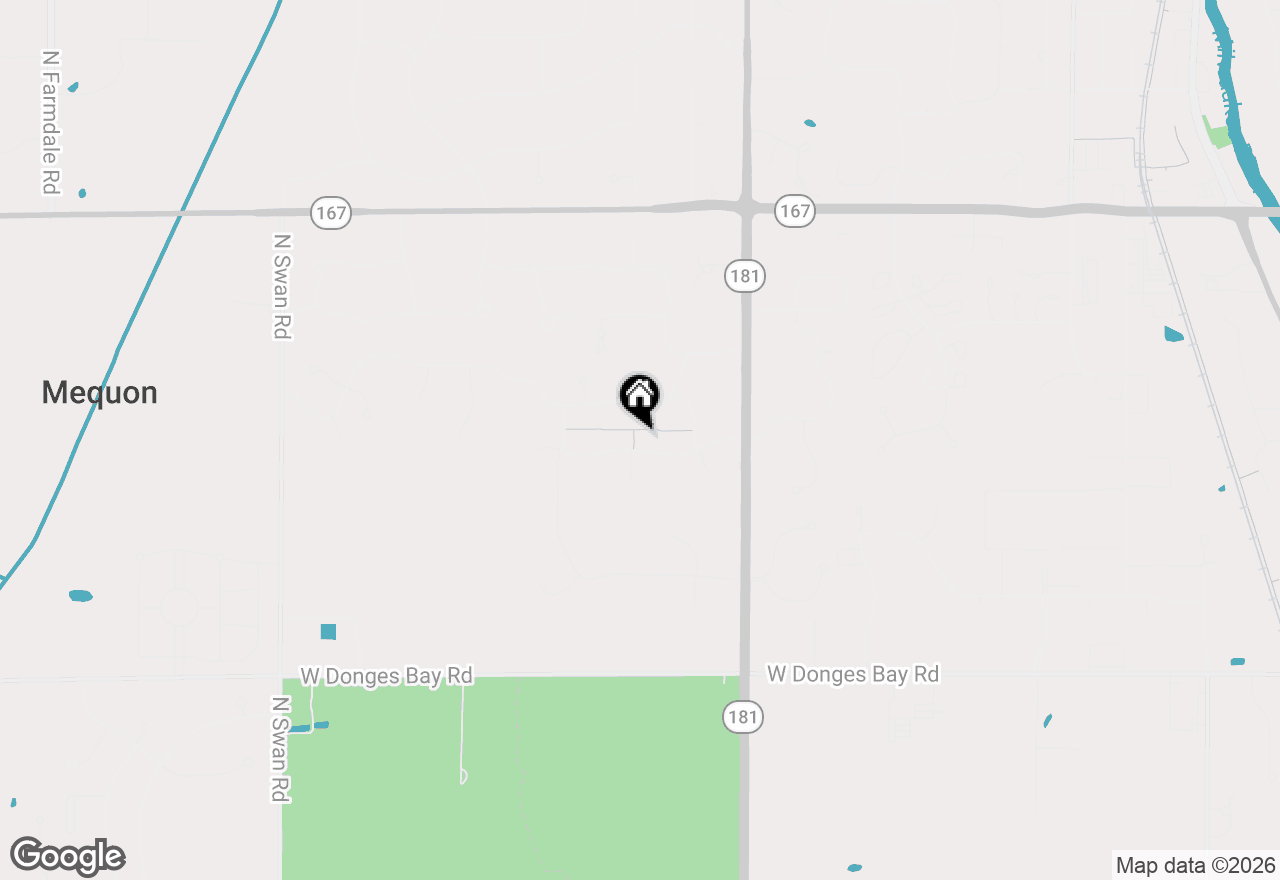Map of 7940 W Mourning Dove Ln, Mequon, WI 53097
