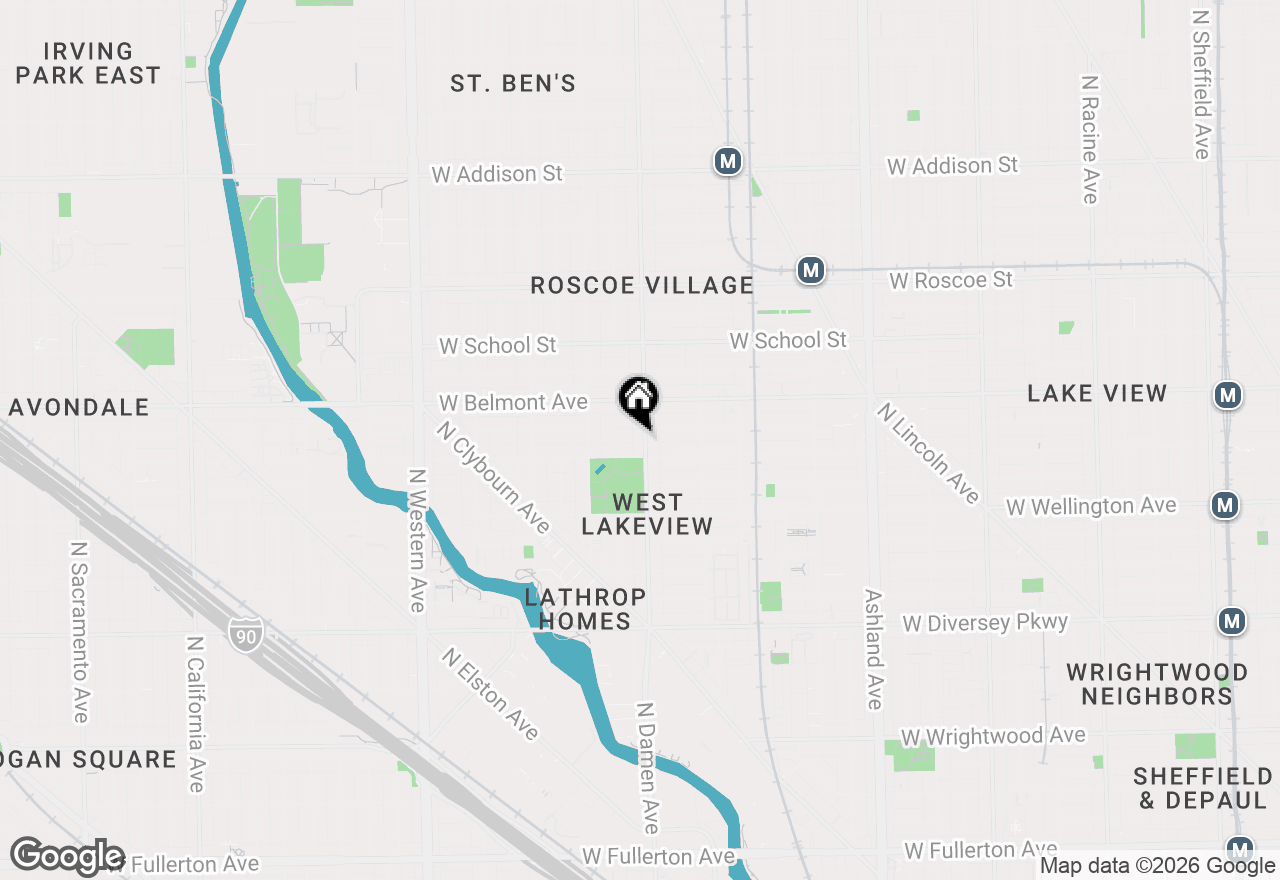 Map of 3116 N Damen Avenue #2, Chicago, IL 60618