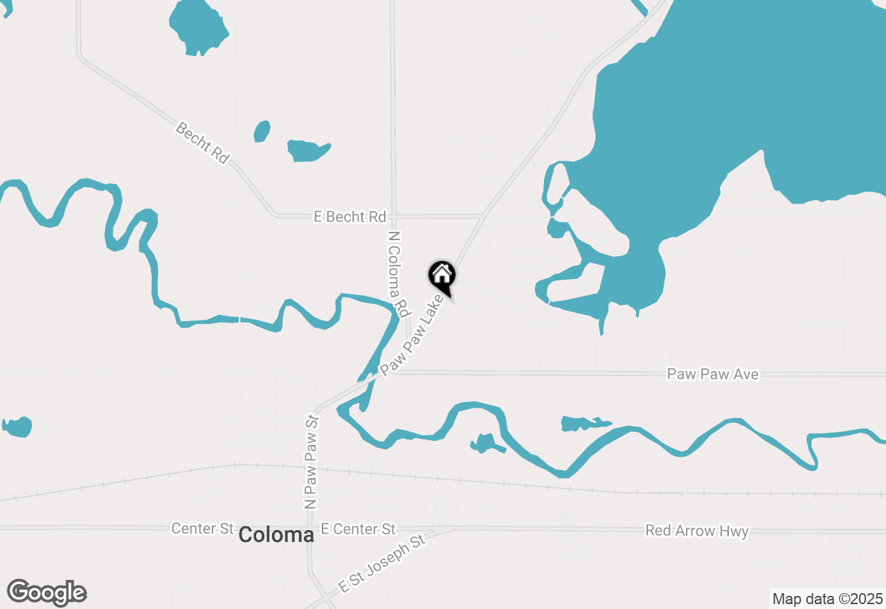 Map of 4759 Paw Paw Lake Road, Coloma, MI 49038