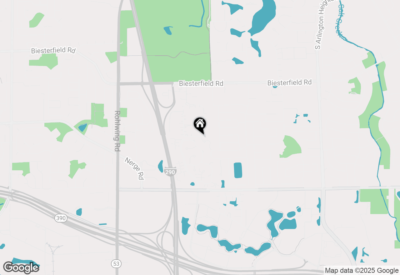 Map of 740 Clover Hill Court, Elk Grove Village, IL 60007