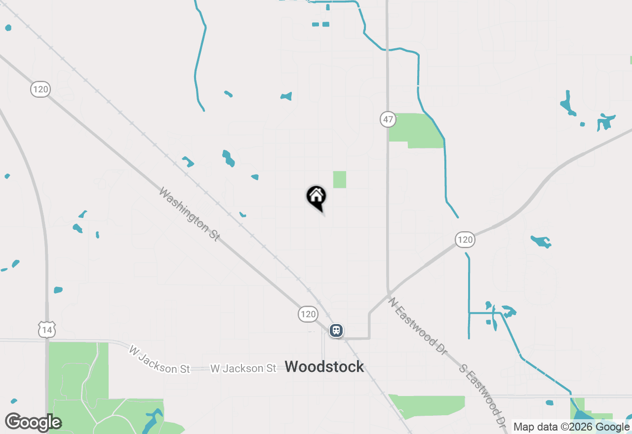 Map of 921 Wheeler Street, Woodstock, IL 60098
