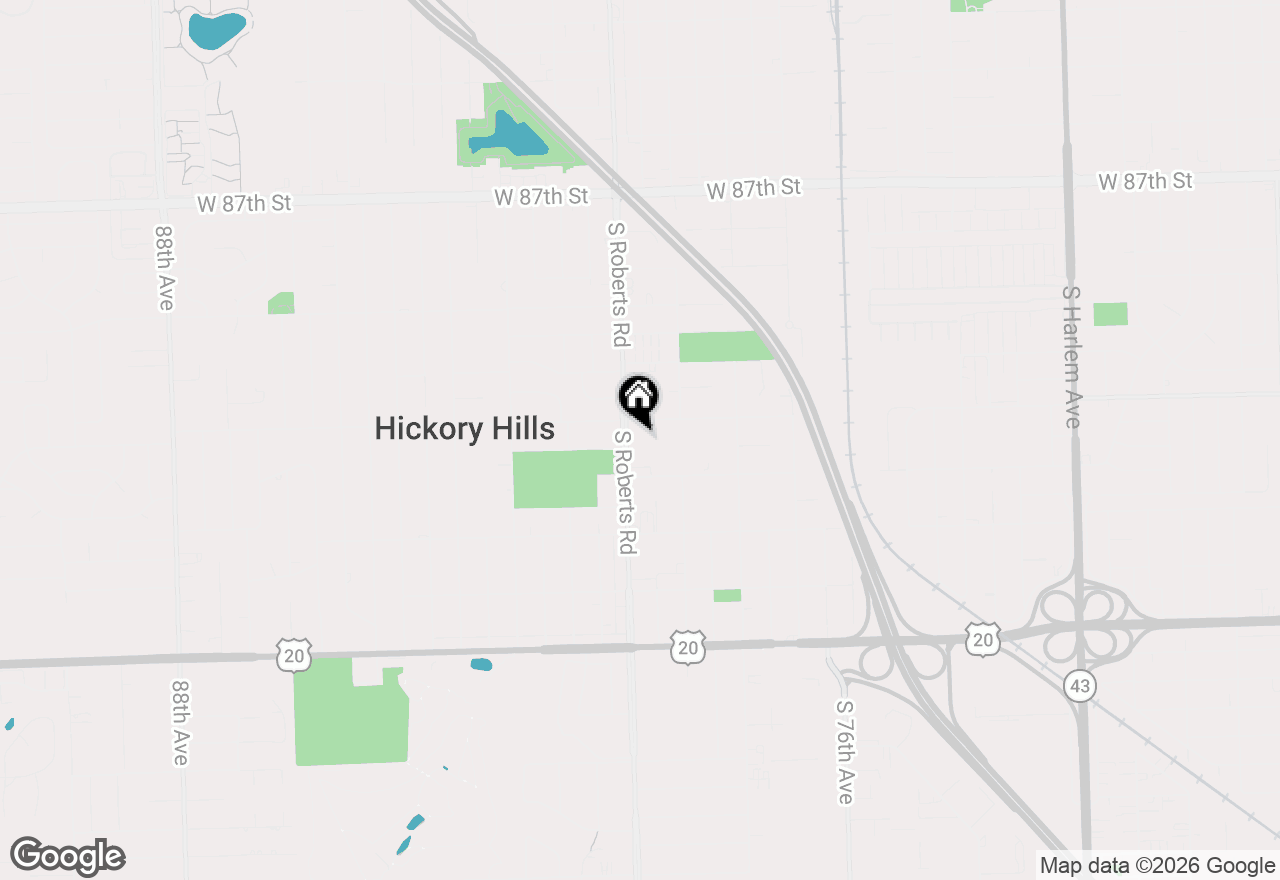 Map of 9111 S Roberts Road #7C, Hickory Hills, IL 60457