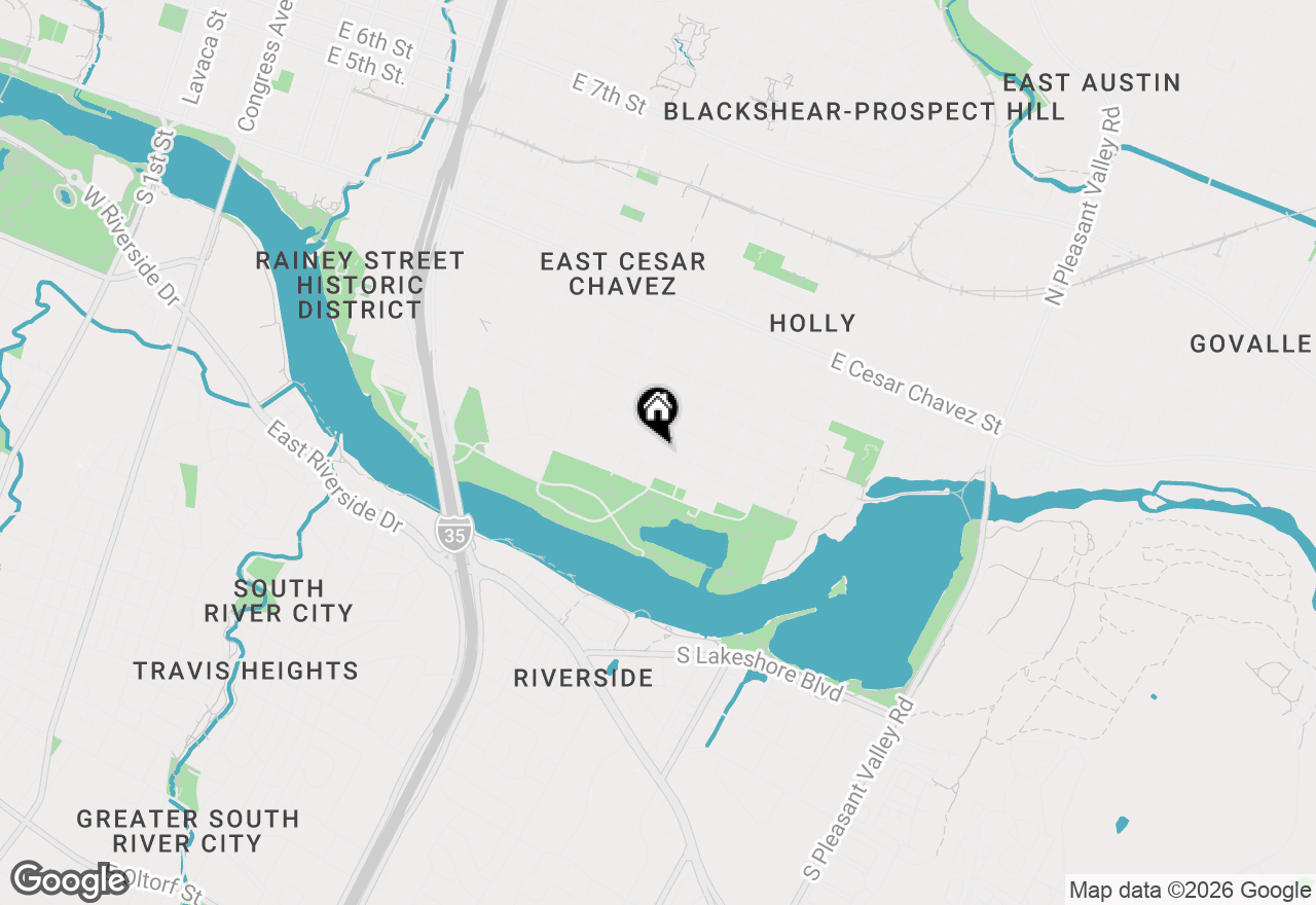 Map of 44 Chicon St #1, Austin, TX 78702
