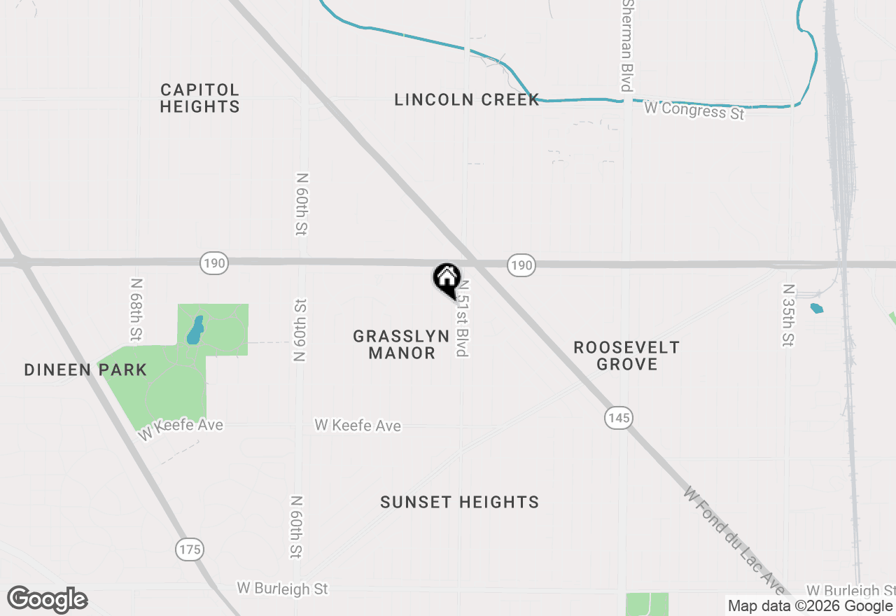 Map of 3876 N 52nd St, Milwaukee, WI 53216