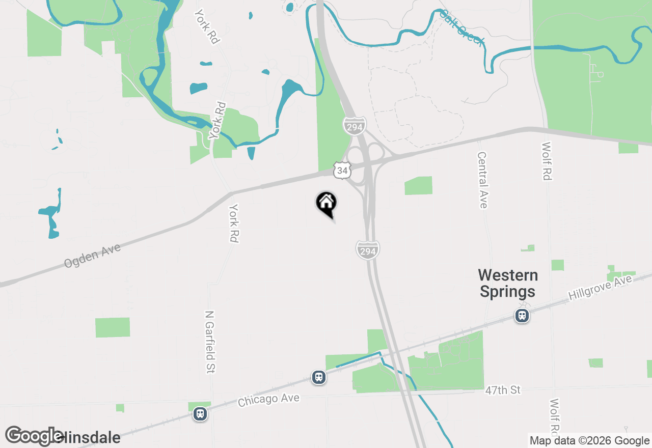 Map of 705 N County Line Road, Hinsdale, IL 60521