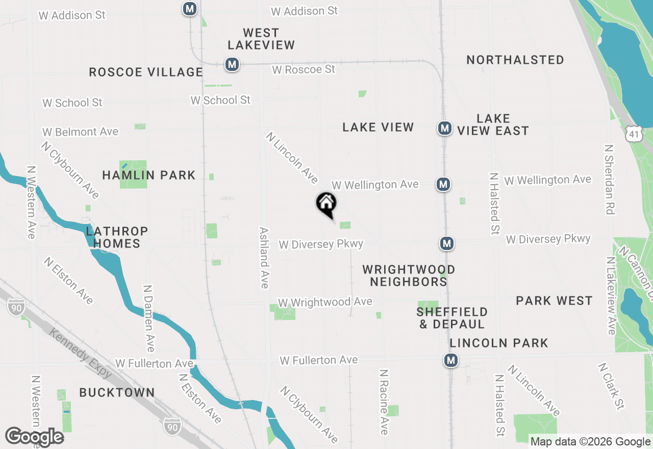 Map of 2839 N Southport Avenue #G, Chicago, IL 60657