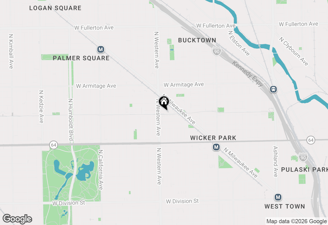 Map of 2342 W Bloomingdale Avenue #401, Chicago, IL 60647