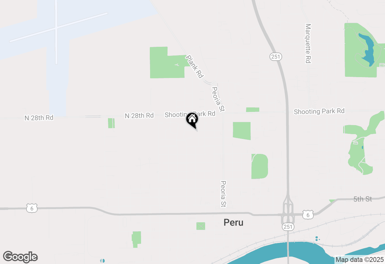 Map of 2116 14th Street, Peru, IL 61354