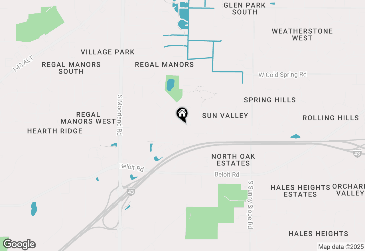 Map of 14855 W Maple Ridge Rd, New Berlin, WI 53151