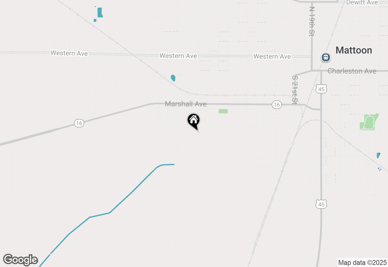 Map of 3112 Oak Avenue, Mattoon, IL 61938