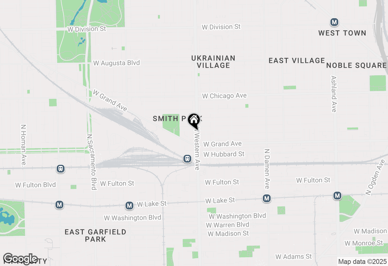 Map of 540 N Western Avenue, Chicago, IL 60612