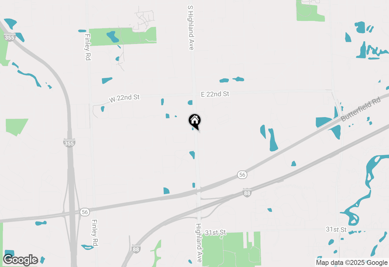 Map of 2500 Highland Avenue, Lombard, IL 60148