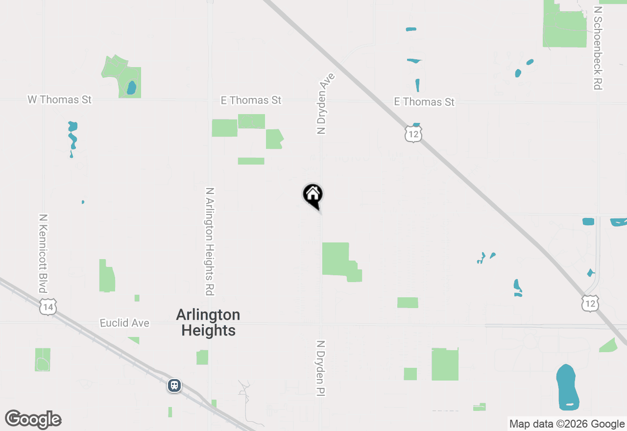 Map of 909 E Oakton Street, Arlington Heights, IL 60004