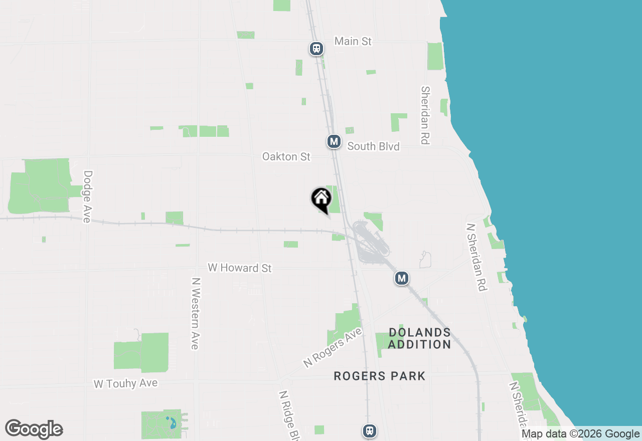 Map of 236 Callan Avenue #G, Evanston, IL 60202